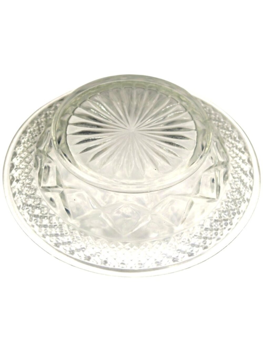 Imperial Glass Cape Cod Clear Rimmed Cereal Bowl, Vintage Pressed Glass - Picture 4 of 4